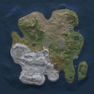 Thumbnail Rust Map: Procedural Map, Size: 3000, Seed: 1865768314, 12 Monuments