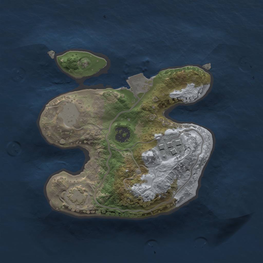 Rust Map: Procedural Map, Size: 1700, Seed: 870336514, 5 Monuments