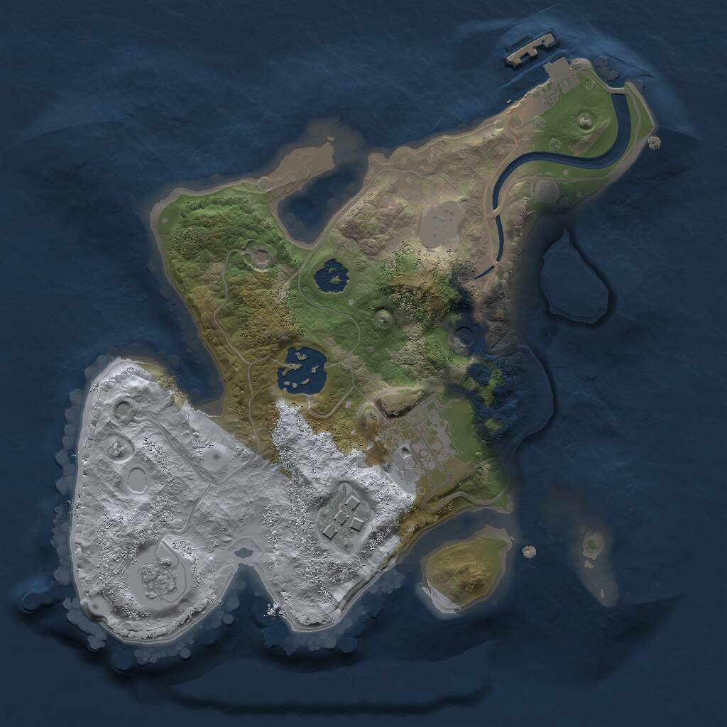 Rust Map: Procedural Map, Size: 2200, Seed: 1770017746, 7 Monuments