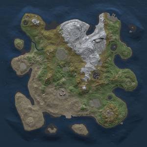 Thumbnail Rust Map: Procedural Map, Size: 3000, Seed: 686848990, 12 Monuments