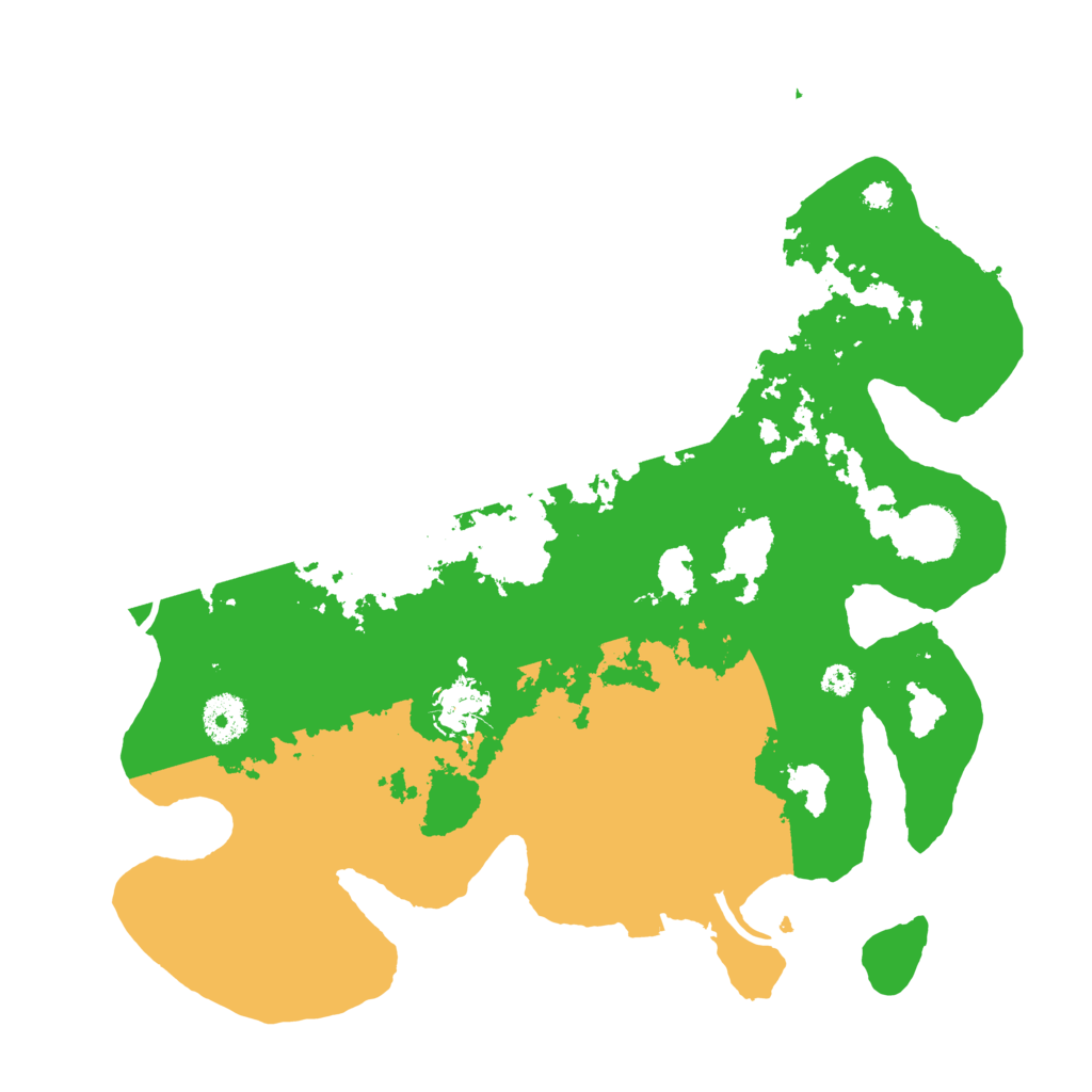 Biome Rust Map: Procedural Map, Size: 3500, Seed: 44183456