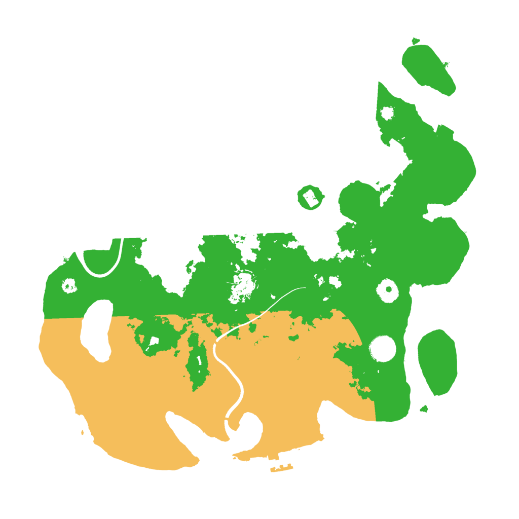 Biome Rust Map: Procedural Map, Size: 3500, Seed: 659808