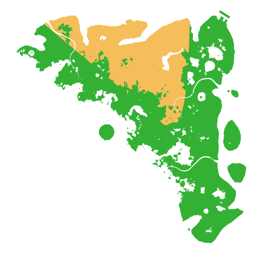 Biome Rust Map: Procedural Map, Size: 4500, Seed: 1103999602