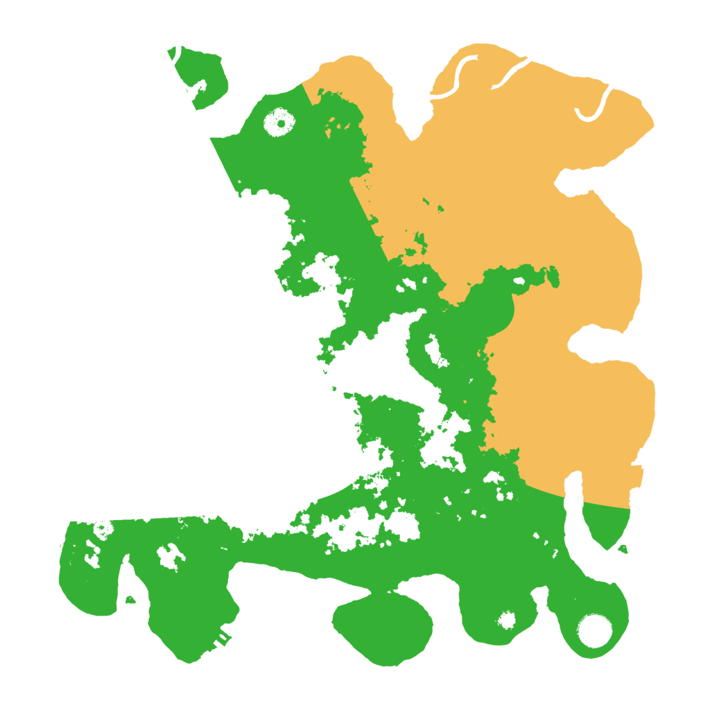 Biome Rust Map: Procedural Map, Size: 3700, Seed: 531458630