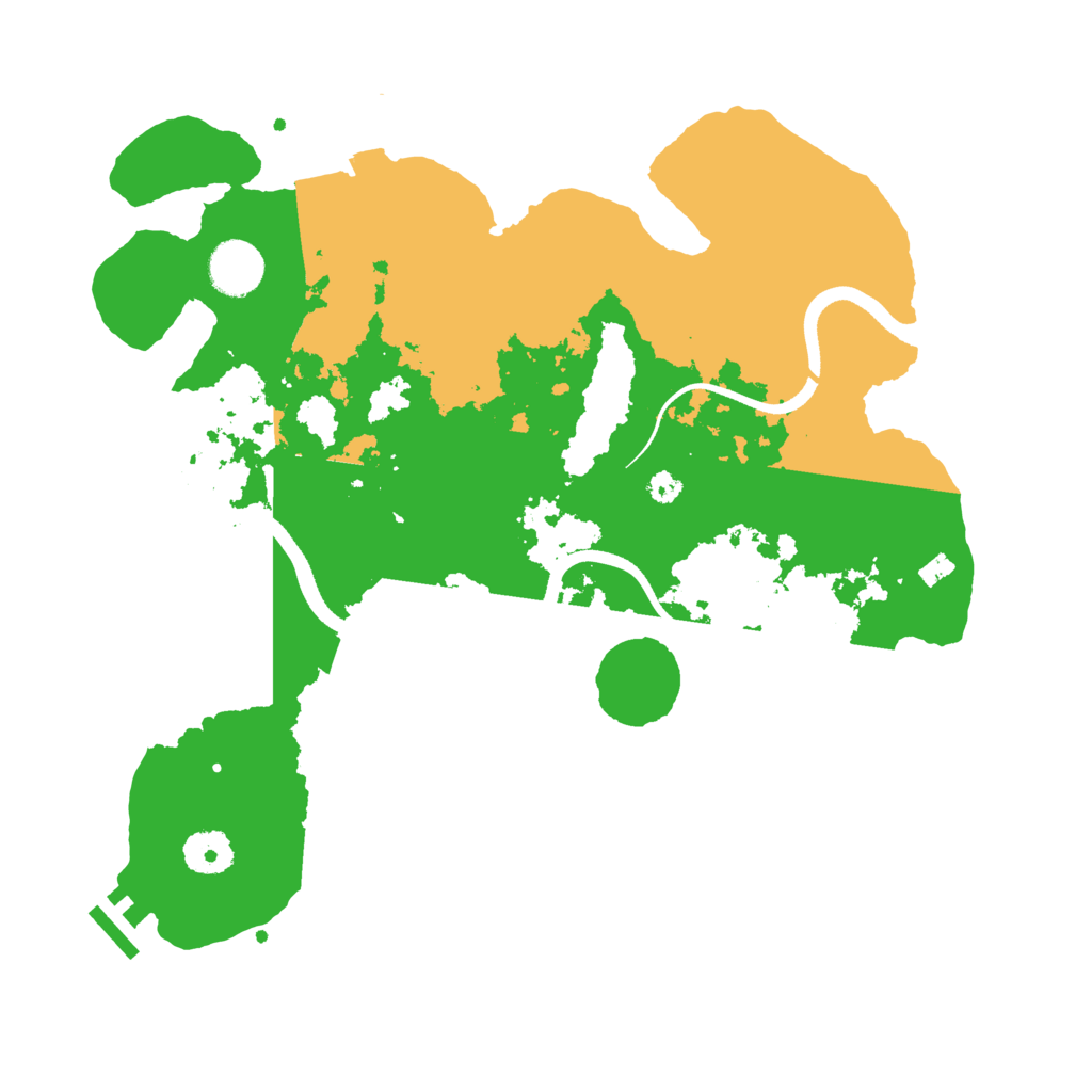 Biome Rust Map: Procedural Map, Size: 3500, Seed: 28011