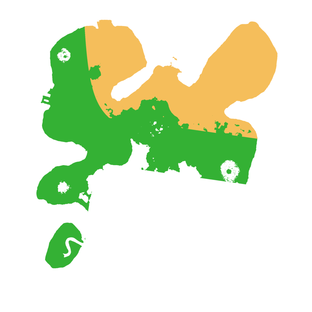 Biome Rust Map: Procedural Map, Size: 2500, Seed: 3423254