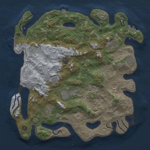 Thumbnail Rust Map: Procedural Map, Size: 4250, Seed: 98346325, 19 Monuments