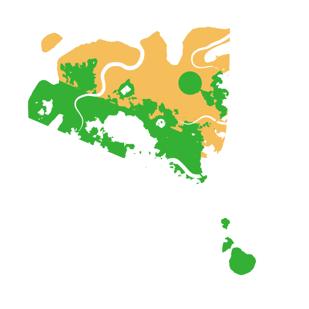 Biome Rust Map: Procedural Map, Size: 3500, Seed: 13831