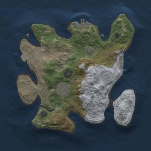 Thumbnail Rust Map: Procedural Map, Size: 2501, Seed: 712372, 9 Monuments