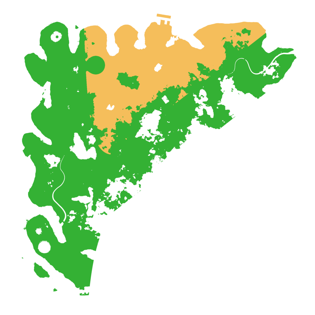 Biome Rust Map: Procedural Map, Size: 4500, Seed: 54187