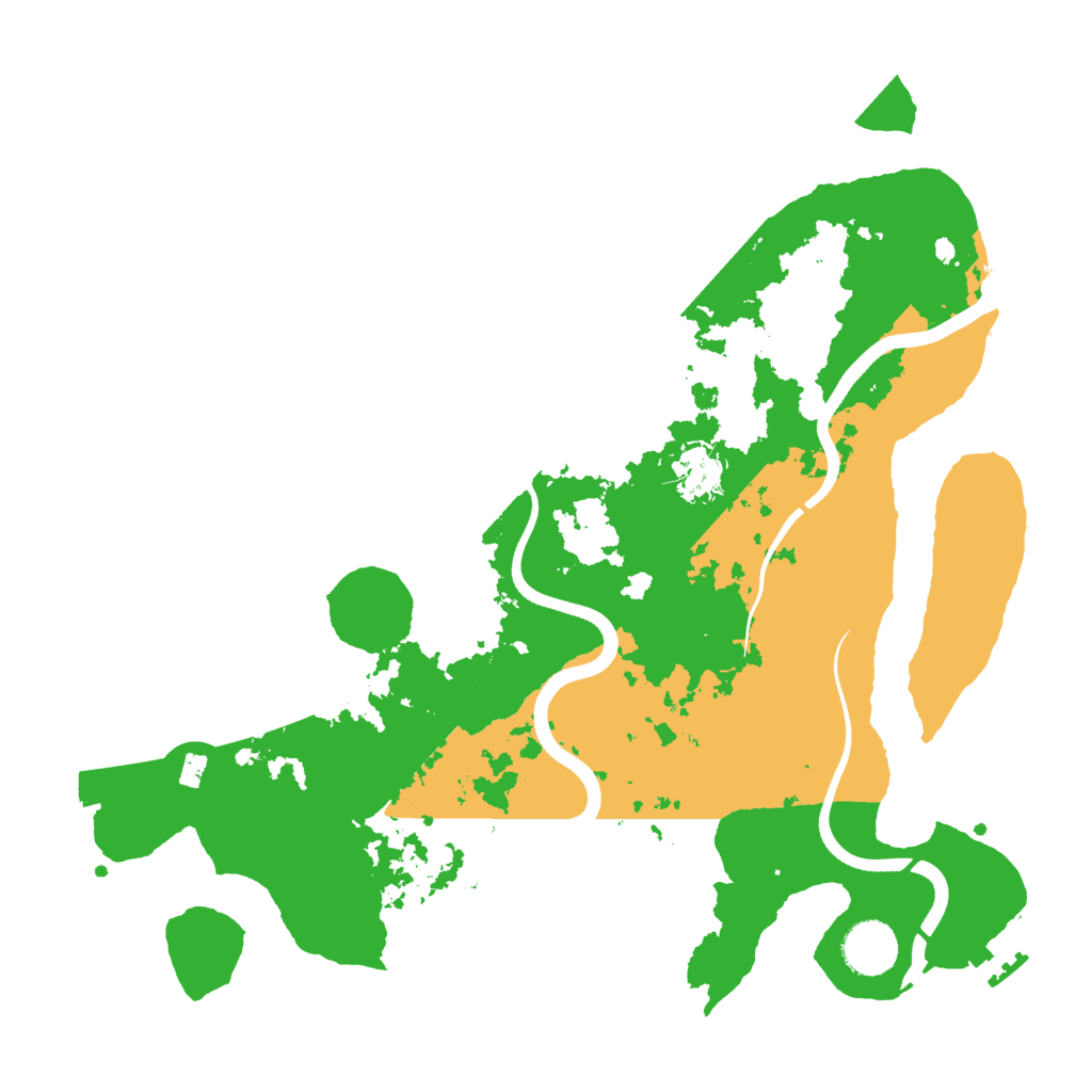 Biome Rust Map: Procedural Map, Size: 3500, Seed: 84226523