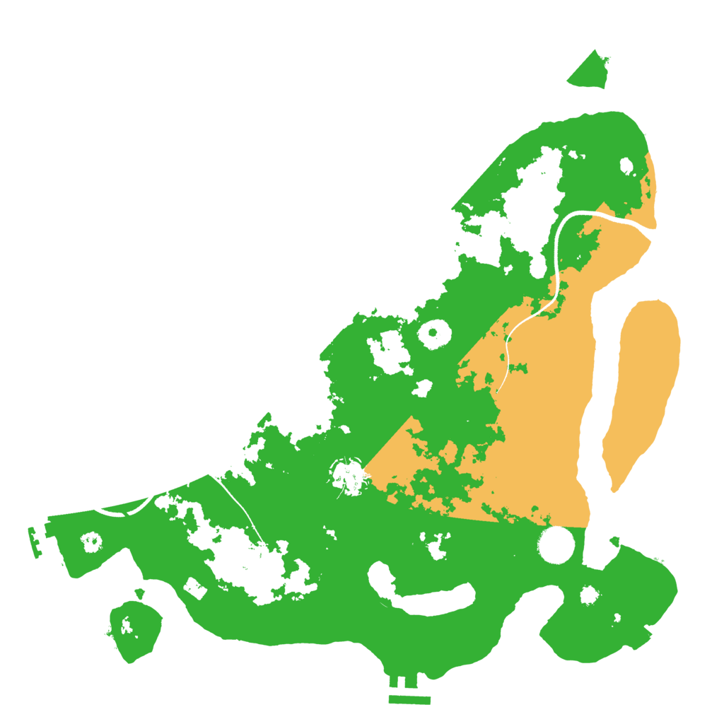 Biome Rust Map: Procedural Map, Size: 3500, Seed: 84226523