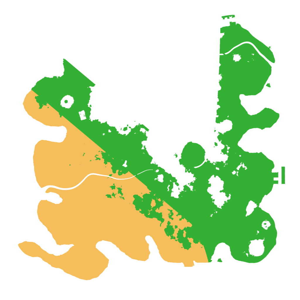Biome Rust Map: Procedural Map, Size: 3500, Seed: 566457397
