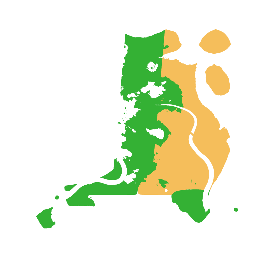 Biome Rust Map: Procedural Map, Size: 2600, Seed: 212189578