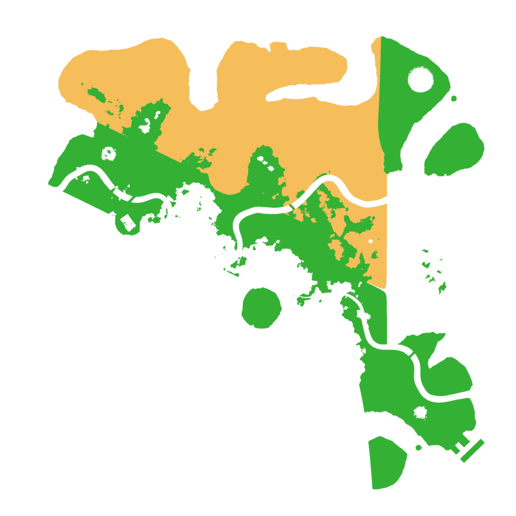 Biome Rust Map: Procedural Map, Size: 3600, Seed: 1821197317