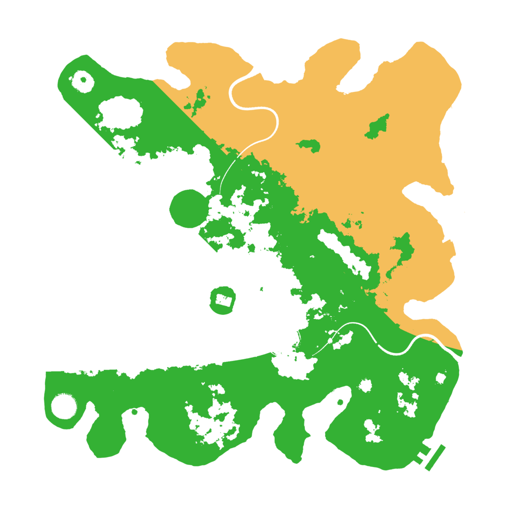 Biome Rust Map: Procedural Map, Size: 3500, Seed: 944022538