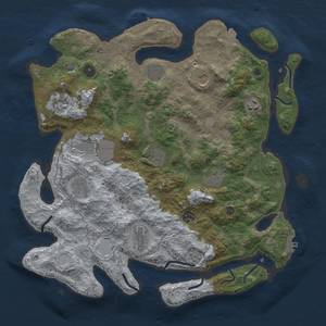 Thumbnail Rust Map: Procedural Map, Size: 4000, Seed: 951672794, 19 Monuments