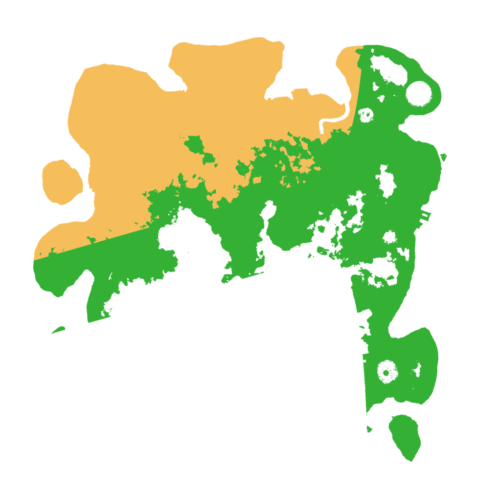 Biome Rust Map: Procedural Map, Size: 3500, Seed: 1141907471