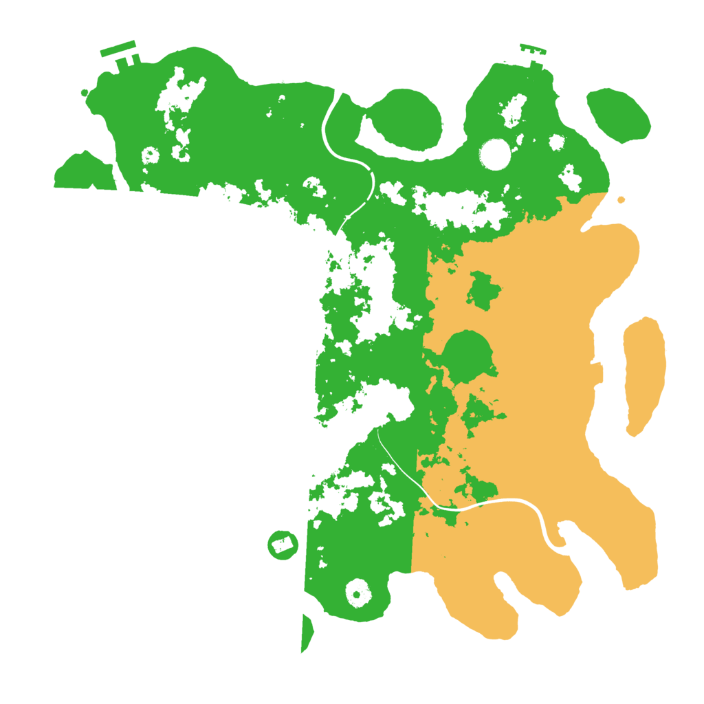 Biome Rust Map: Procedural Map, Size: 3950, Seed: 86127890