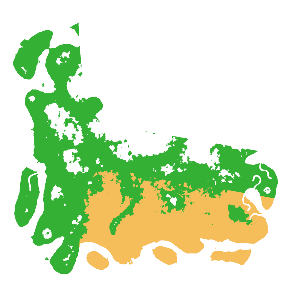 Biome Rust Map: Procedural Map, Size: 4500, Seed: 1877821342