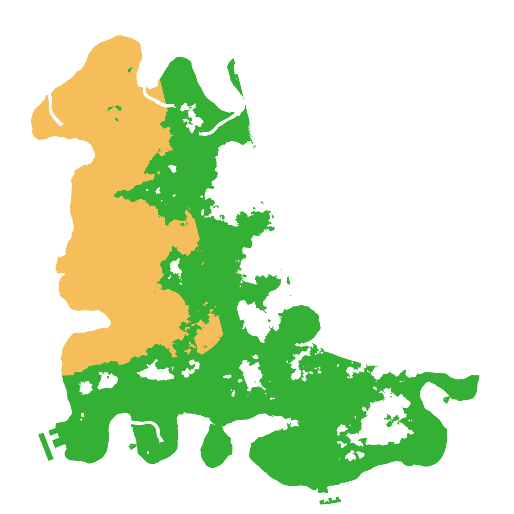Biome Rust Map: Procedural Map, Size: 3650, Seed: 69390288