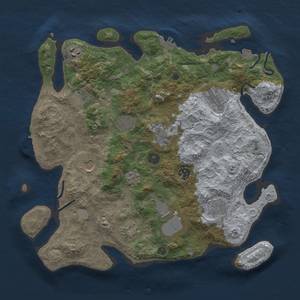 Thumbnail Rust Map: Procedural Map, Size: 3750, Seed: 89346548, 19 Monuments