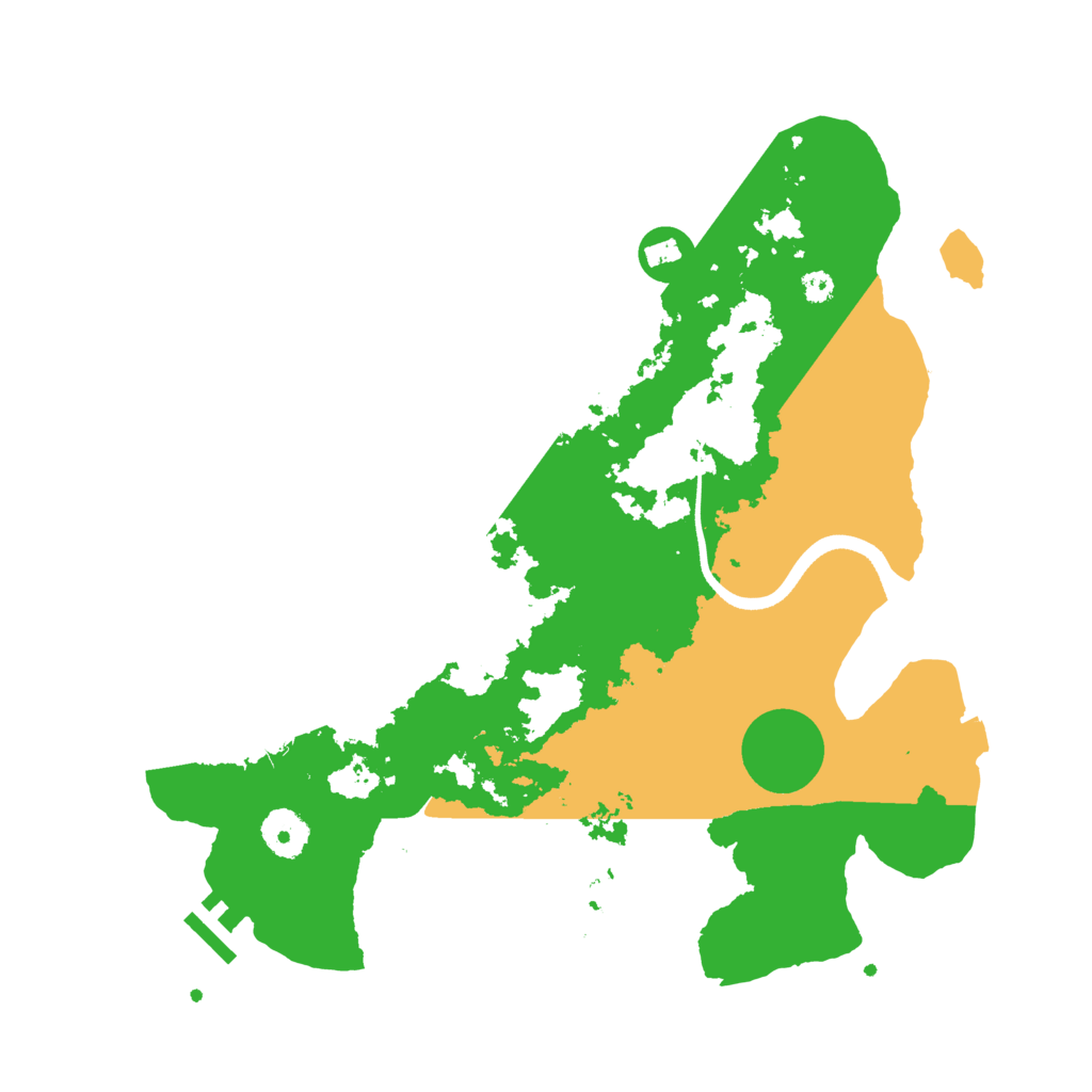 Biome Rust Map: Procedural Map, Size: 3500, Seed: 375773258