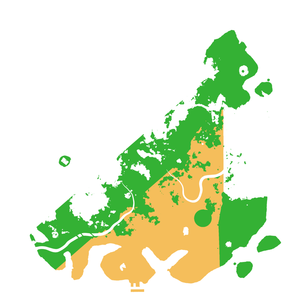 Biome Rust Map: Procedural Map, Size: 4500, Seed: 596207164