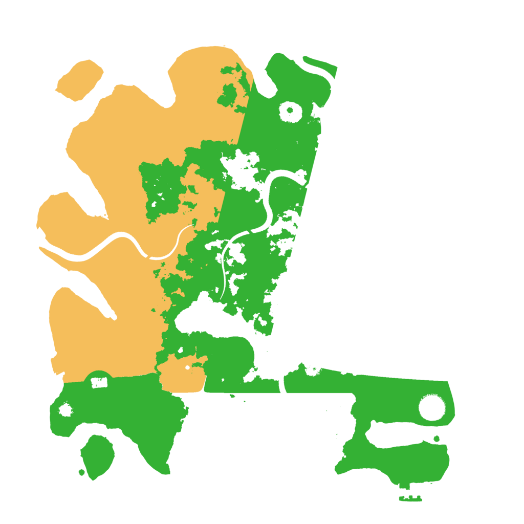 Biome Rust Map: Procedural Map, Size: 3500, Seed: 1815901395
