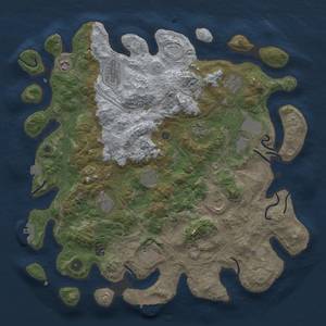 Thumbnail Rust Map: Procedural Map, Size: 4250, Seed: 1924179710, 19 Monuments