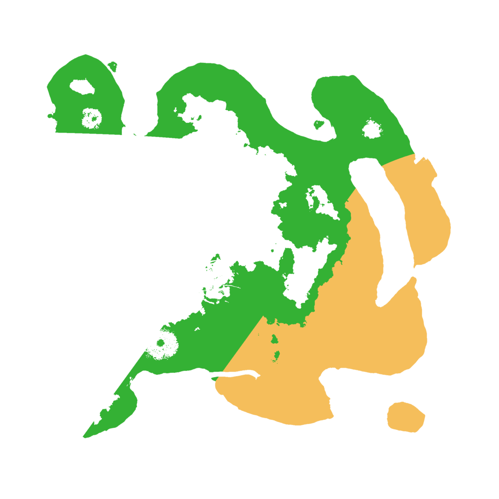 Biome Rust Map: Procedural Map, Size: 2500, Seed: 3397948
