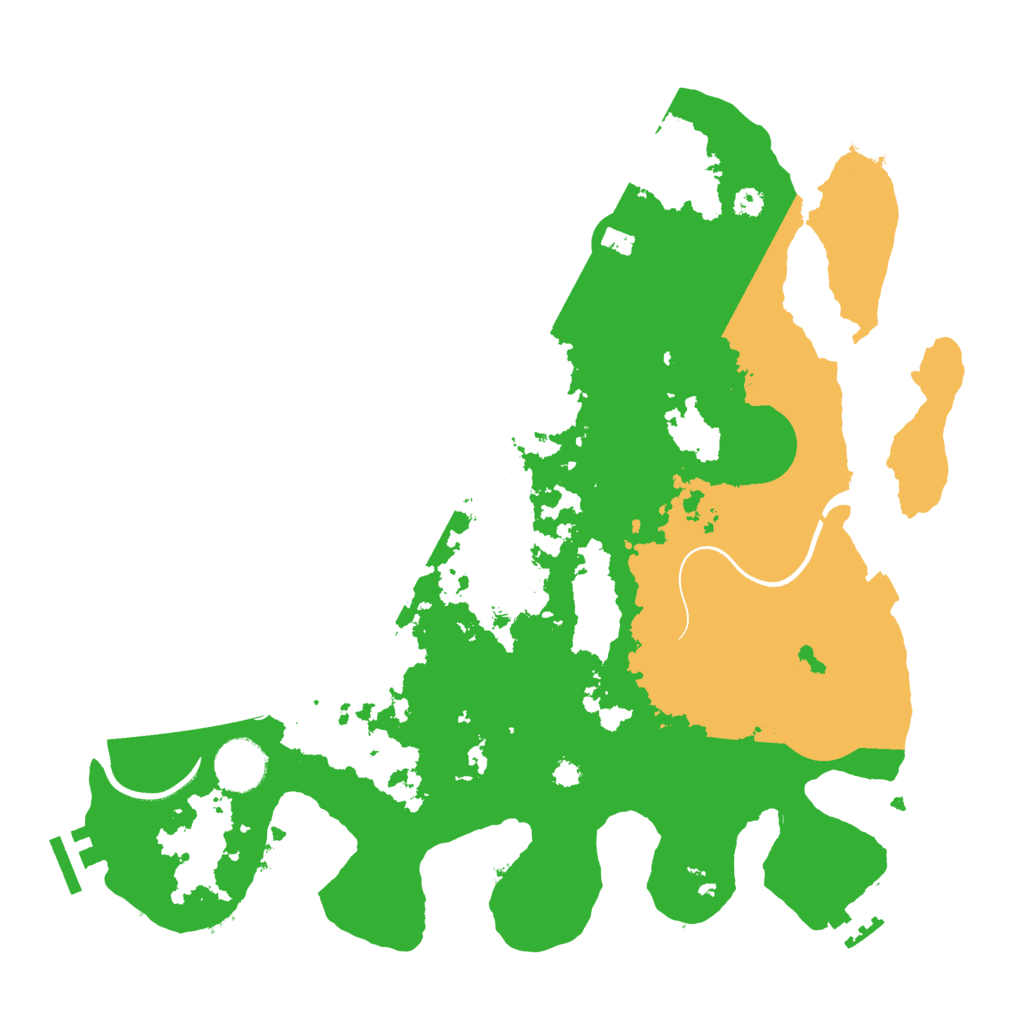 Biome Rust Map: Procedural Map, Size: 3500, Seed: 1243120290