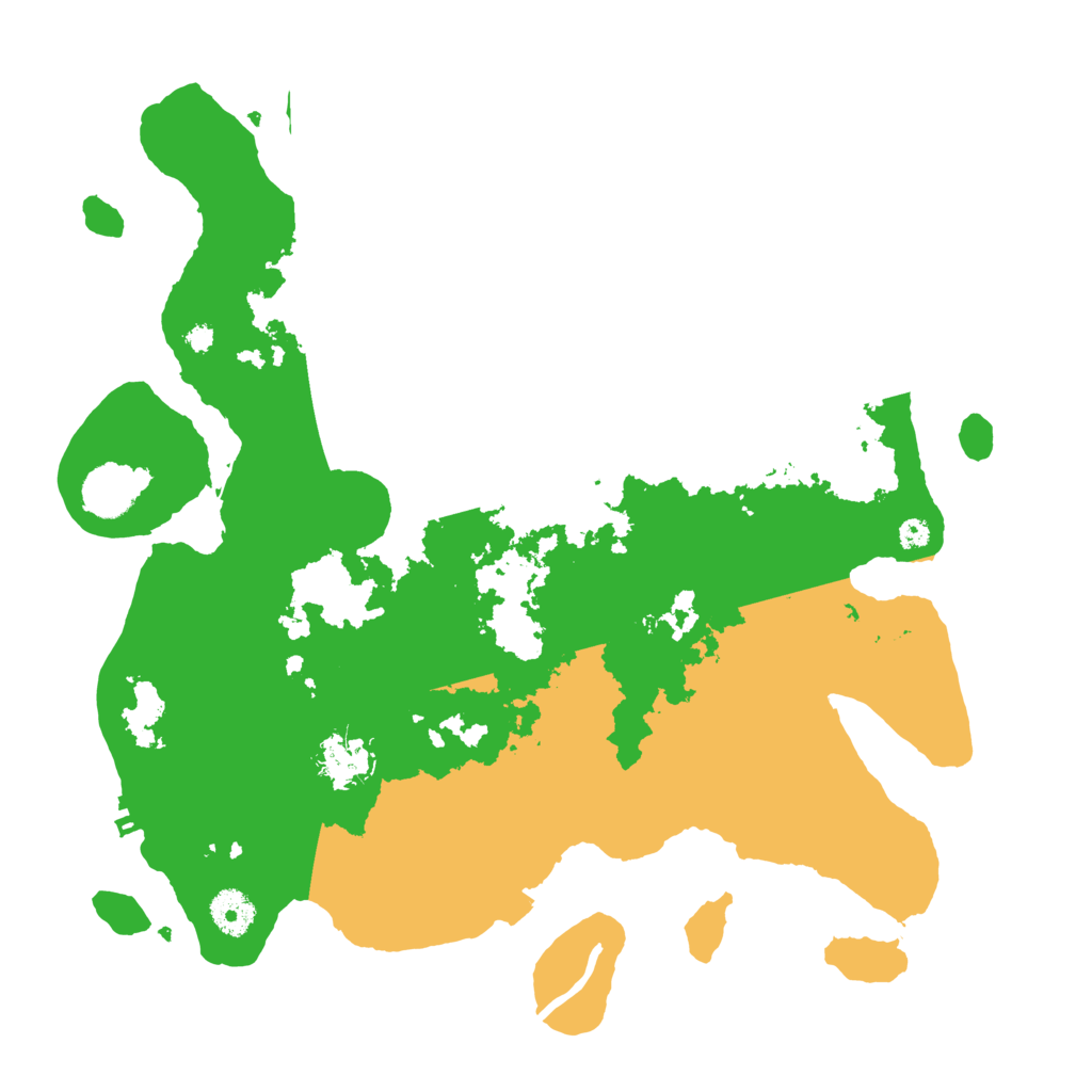 Biome Rust Map: Procedural Map, Size: 3700, Seed: 499957827