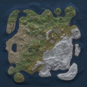 Thumbnail Rust Map: Procedural Map, Size: 3800, Seed: 197732708, 17 Monuments