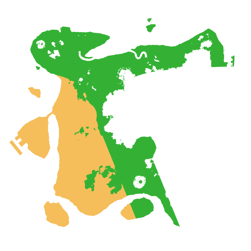 Biome Rust Map: Procedural Map, Size: 3000, Seed: 13327096