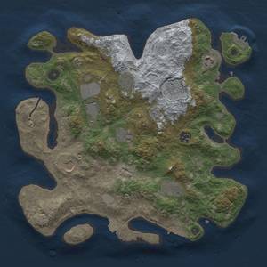 Thumbnail Rust Map: Procedural Map, Size: 3500, Seed: 549492111, 17 Monuments