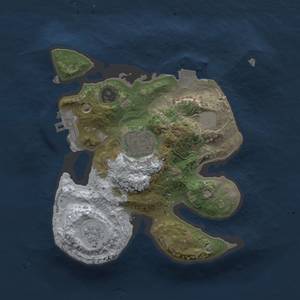 Thumbnail Rust Map: Procedural Map, Size: 2000, Seed: 116770112, 6 Monuments