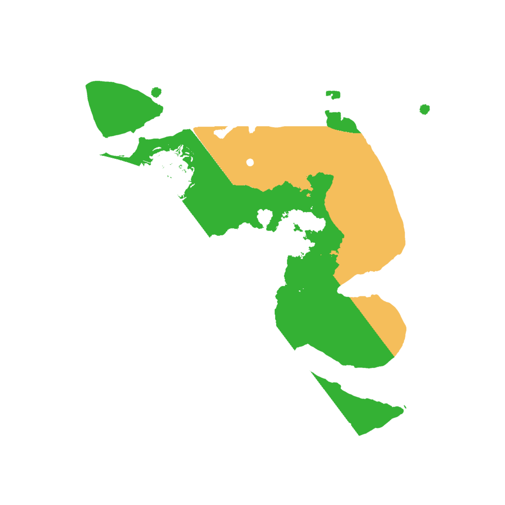 Biome Rust Map: Procedural Map, Size: 2000, Seed: 116770112