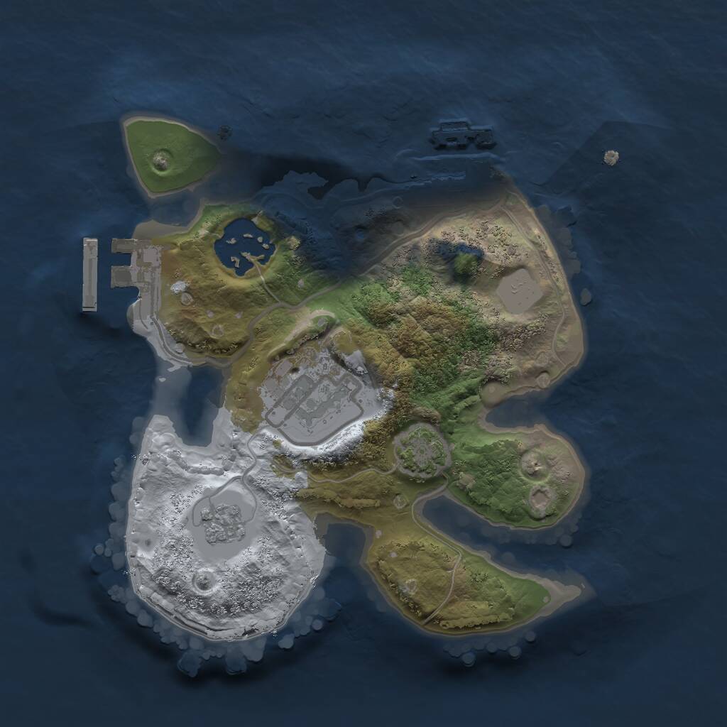 Rust Map: Procedural Map, Size: 2000, Seed: 116770112, 7 Monuments