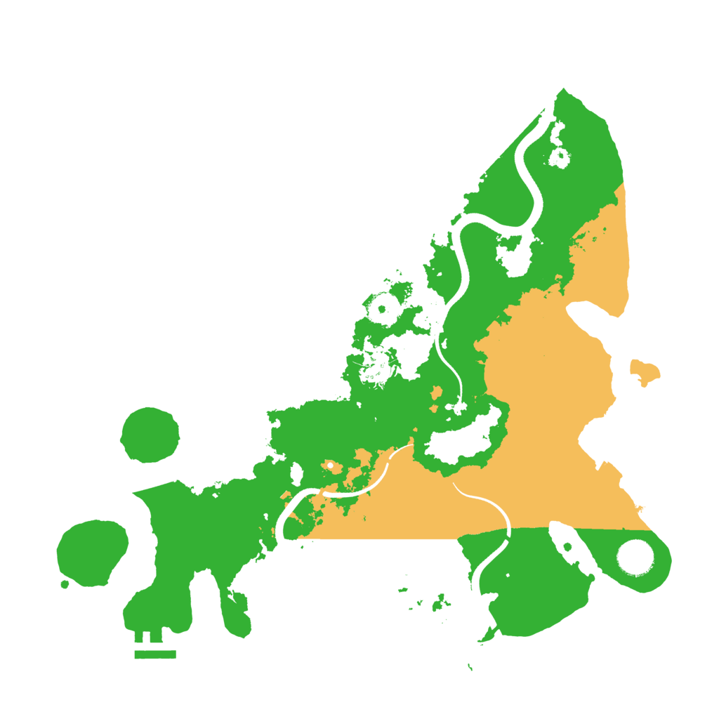 Biome Rust Map: Procedural Map, Size: 3500, Seed: 483122475