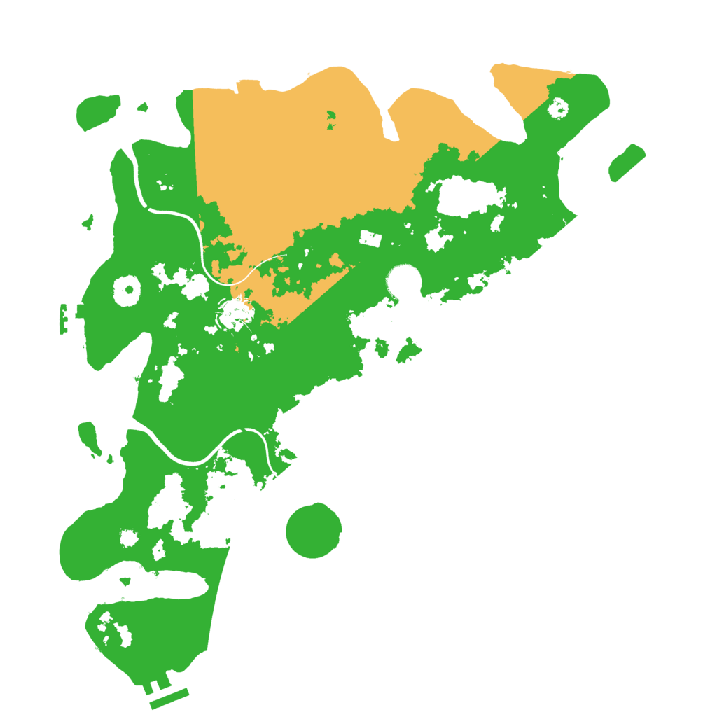 Biome Rust Map: Procedural Map, Size: 3600, Seed: 61042175