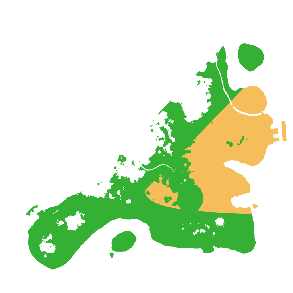 Biome Rust Map: Procedural Map, Size: 3000, Seed: 17668