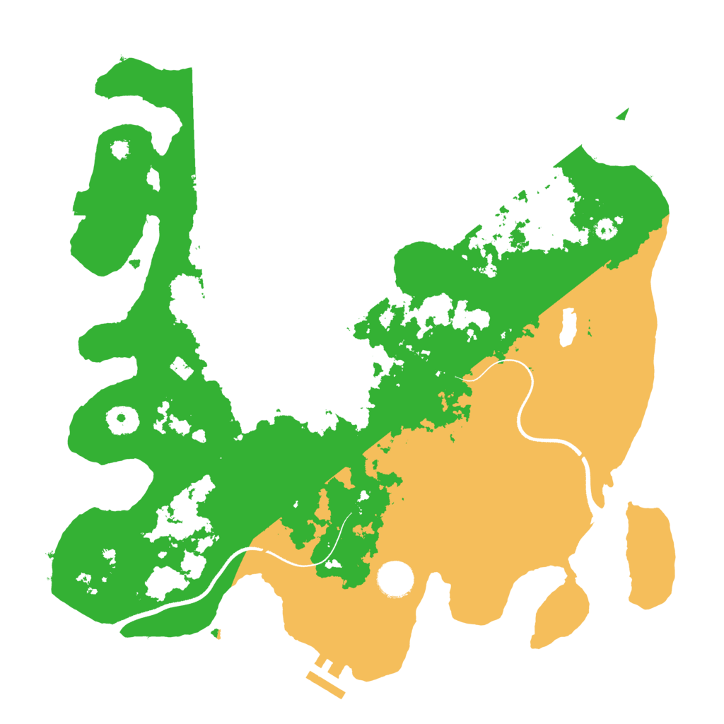 Biome Rust Map: Procedural Map, Size: 3500, Seed: 35975634