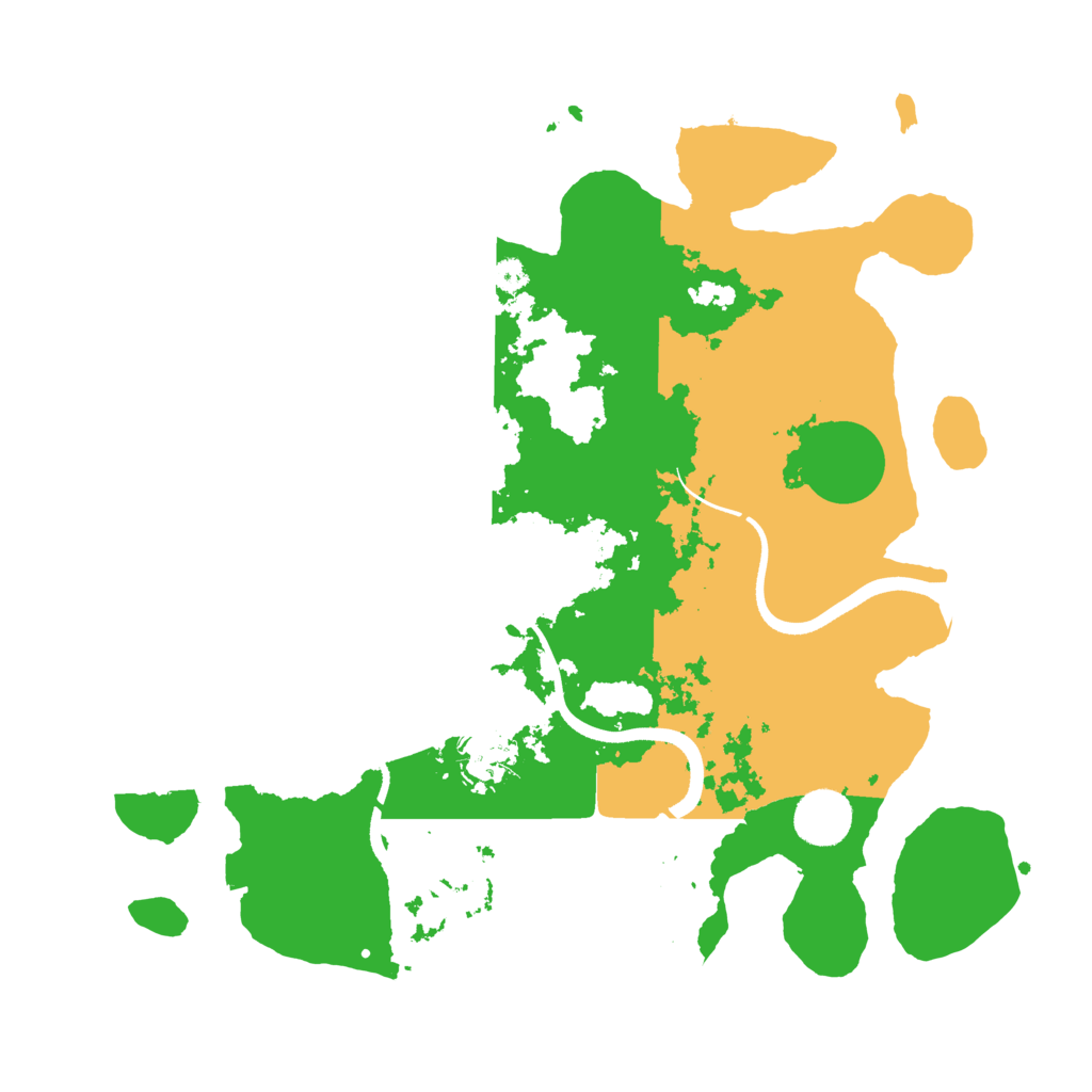 Biome Rust Map: Procedural Map, Size: 3500, Seed: 93457342