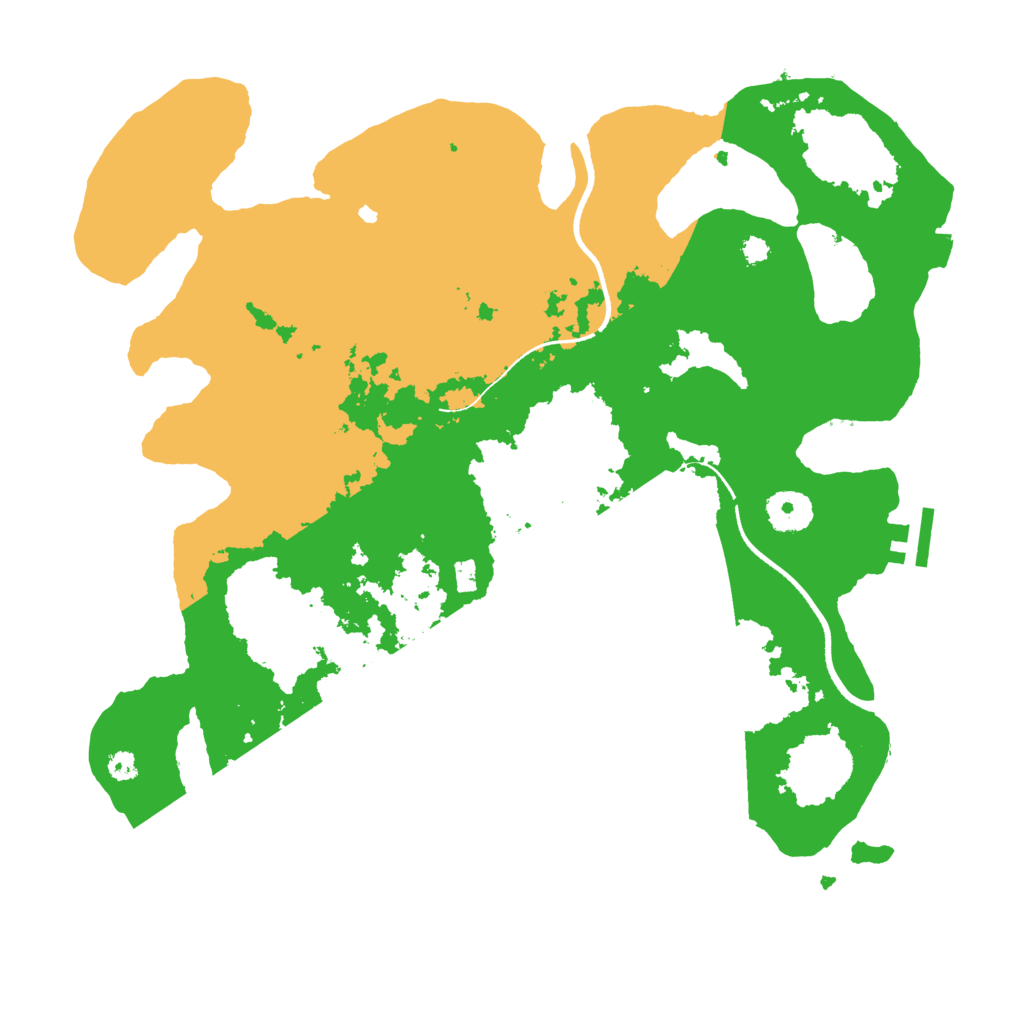 Biome Rust Map: Procedural Map, Size: 3500, Seed: 827093502
