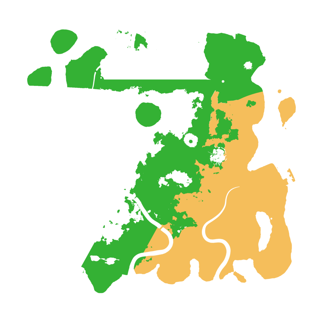 Biome Rust Map: Procedural Map, Size: 3500, Seed: 2498