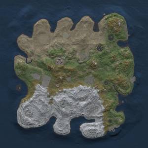 Thumbnail Rust Map: Procedural Map, Size: 3500, Seed: 1991887205, 17 Monuments