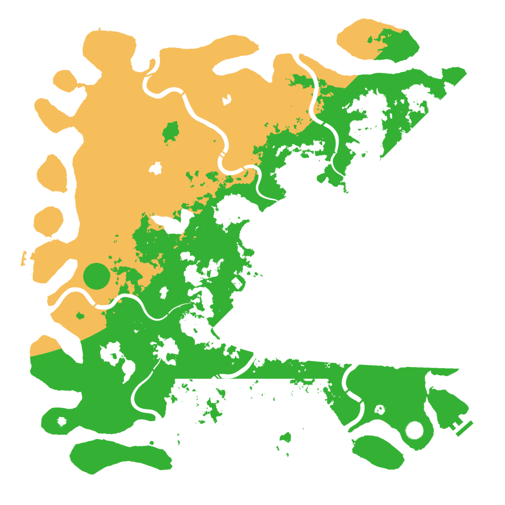Biome Rust Map: Procedural Map, Size: 5000, Seed: 38191446