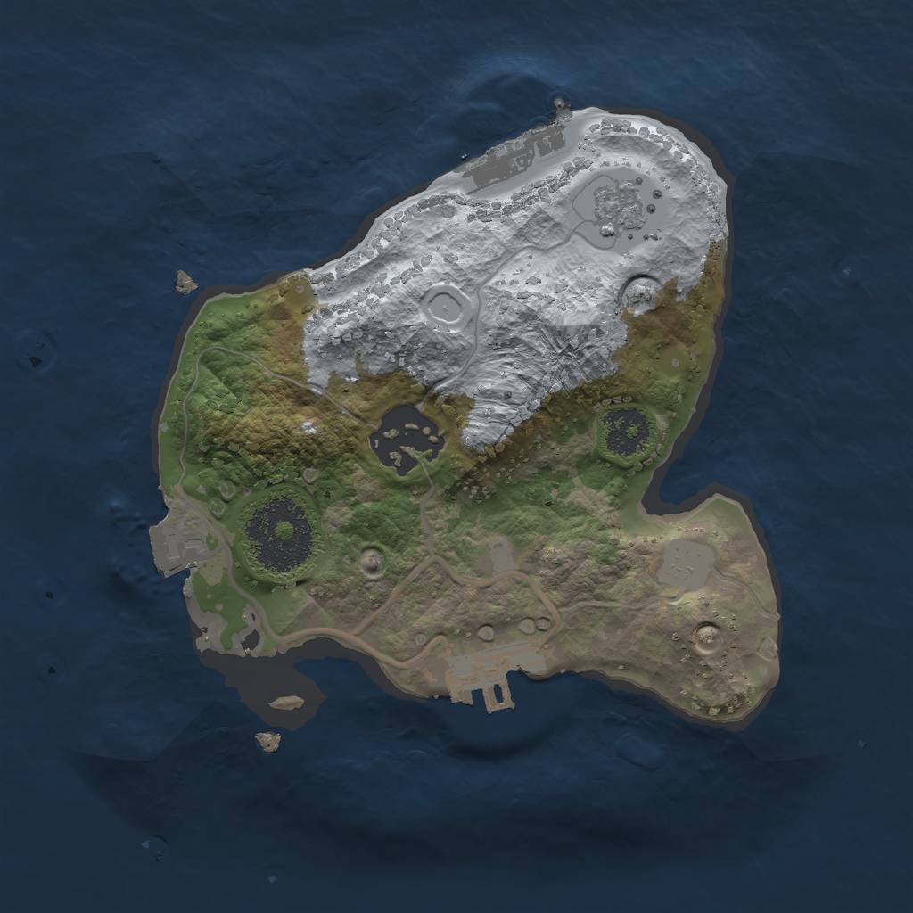 Rust Map: Procedural Map, Size: 2000, Seed: 1112, 7 Monuments