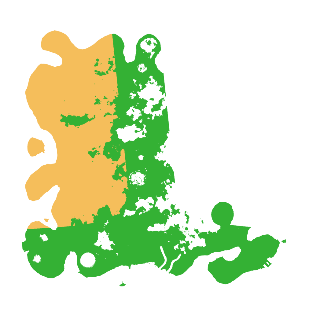Biome Rust Map: Procedural Map, Size: 3700, Seed: 2046201498